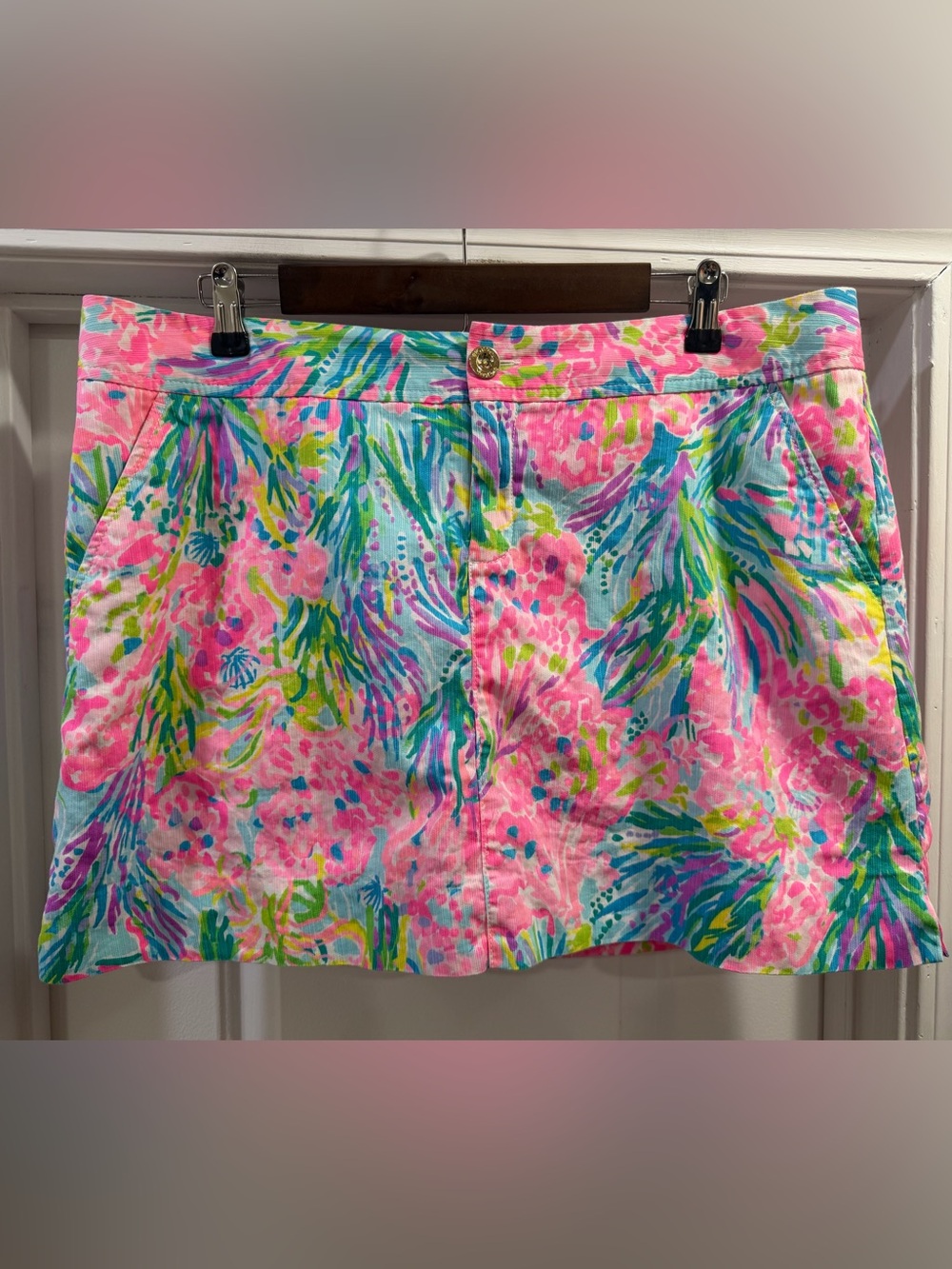 Lilly Pulitzer Nicki Skort Skirt Size 16 Tropical Floral